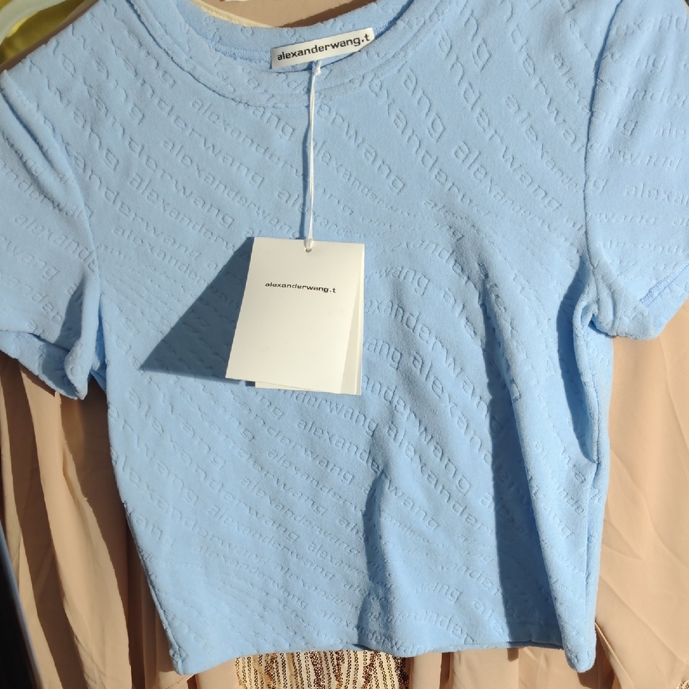 Alexander Wang Light Blue Short Sleeve Tee